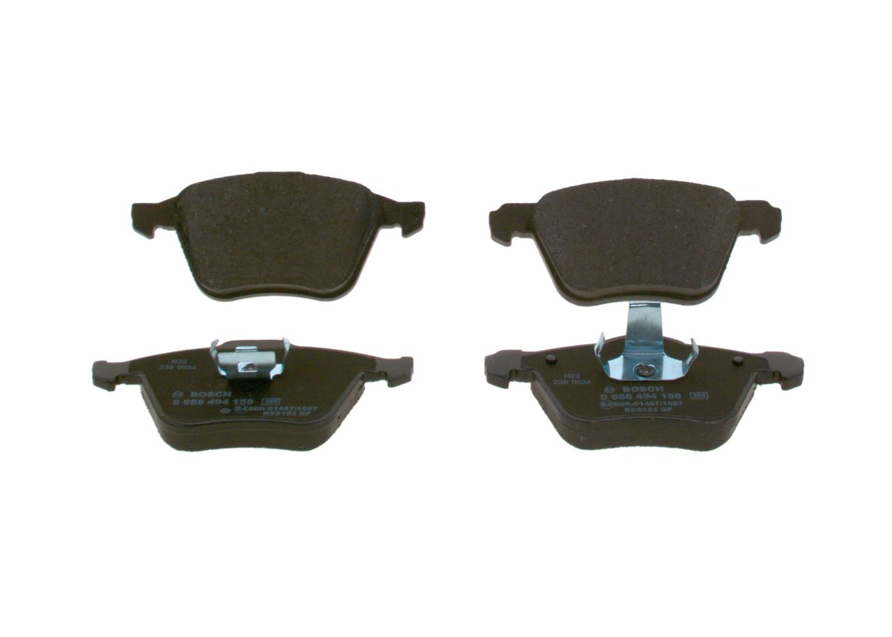 BOSCH 0 986 494 158 - Bremsbelagsatz, Scheibenbremse