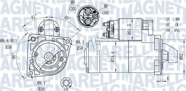 MAGNETI MARELLI 063721428010 - Starter