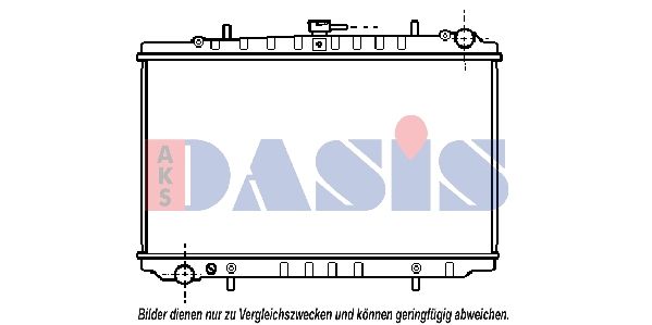 AKS DASIS 071640N - Kühler, Motorkühlung