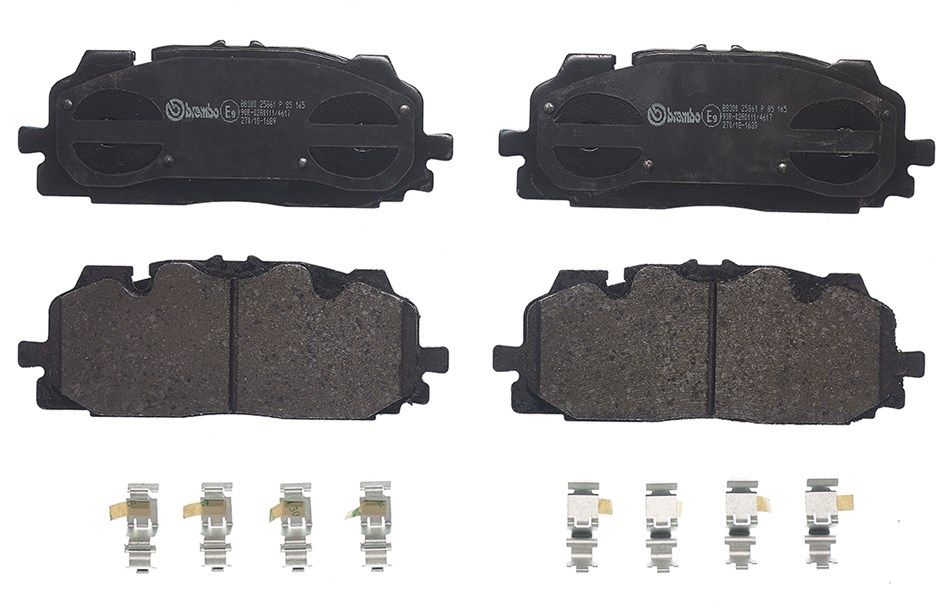 BREMBO P 85 165 - Bremsbelagsatz, Scheibenbremse
