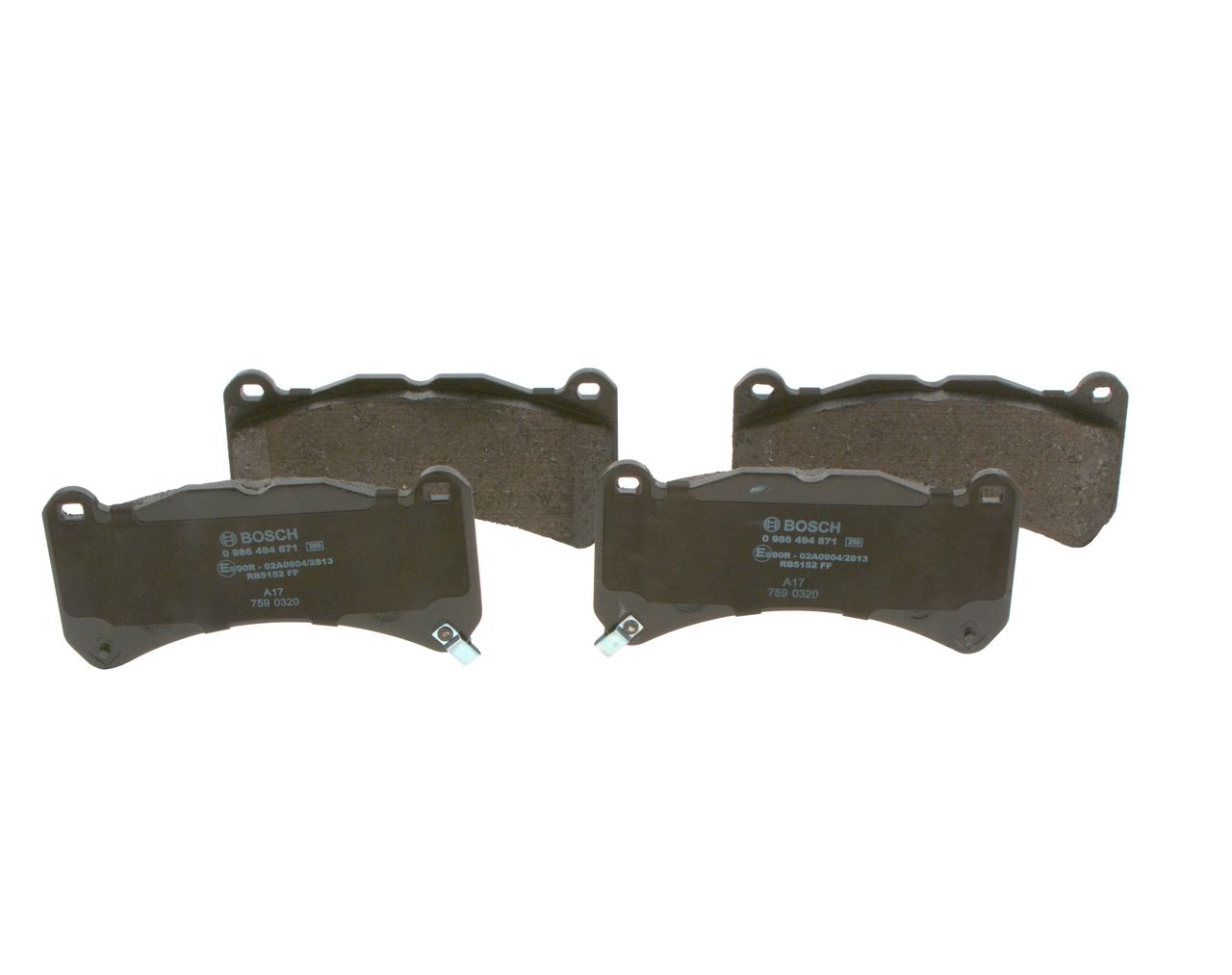 BOSCH 0 986 494 871 - Bremsbelagsatz, Scheibenbremse
