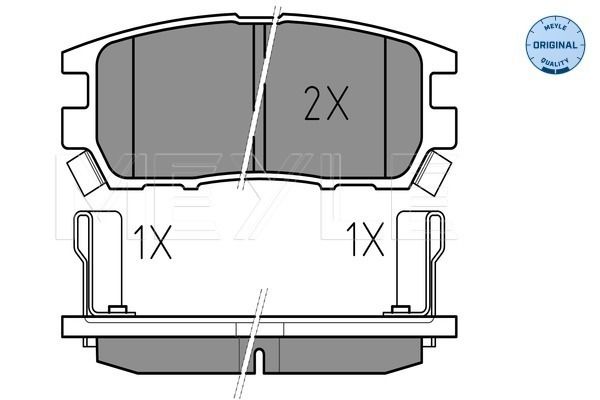 MEYLE 025 218 4014/W - Bremsbelagsatz, Scheibenbremse
