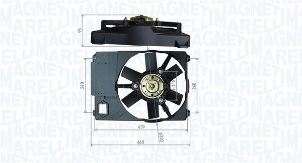 MAGNETI MARELLI 069422800010 - Lüfter, Motorkühlung