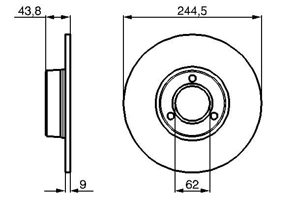 BOSCH 0 986 478 052 - Bremsscheibe