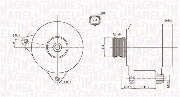 MAGNETI MARELLI 063731914010 - Generator