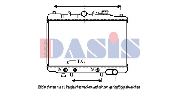 AKS DASIS 111040N - Kühler, Motorkühlung