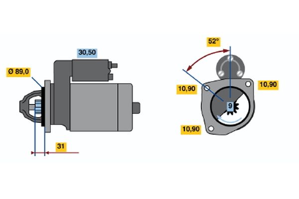 BOSCH 0 986 013 680 - Starter