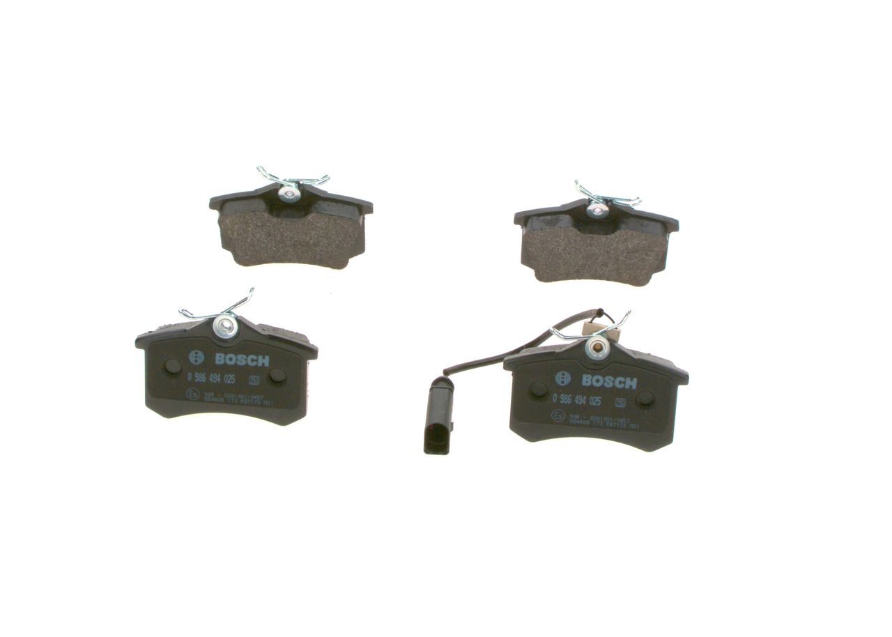 BOSCH 0 986 494 025 - Bremsbelagsatz, Scheibenbremse