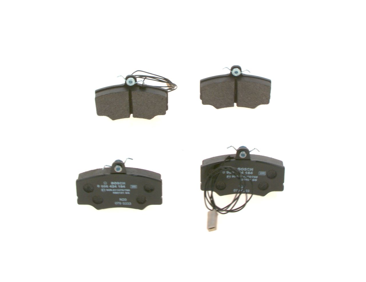 BOSCH 0 986 424 184 - Bremsbelagsatz, Scheibenbremse