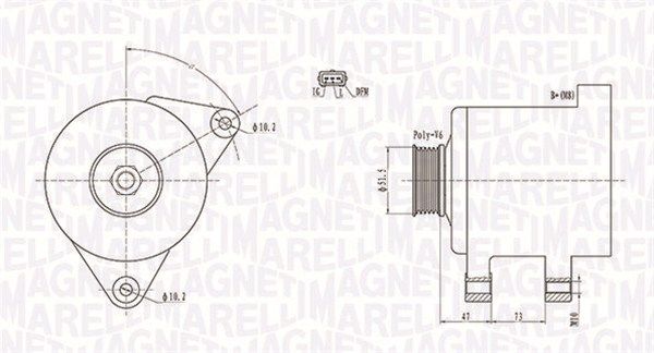 MAGNETI MARELLI 063731569010 - Generator