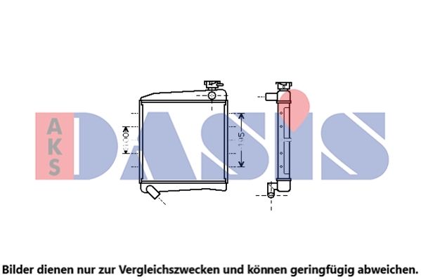 AKS DASIS 060089N - Kühler, Motorkühlung
