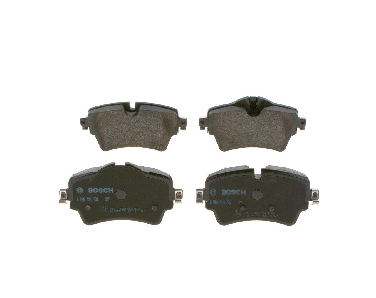 BOSCH 0 986 494 736 - Bremsbelagsatz, Scheibenbremse
