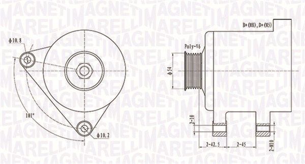 MAGNETI MARELLI 063731509010 - Generator
