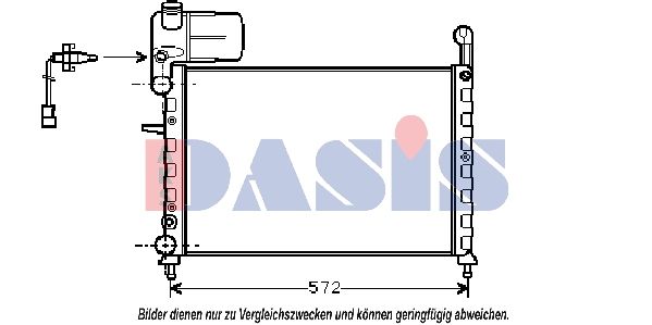 AKS DASIS 080630N - Kühler, Motorkühlung