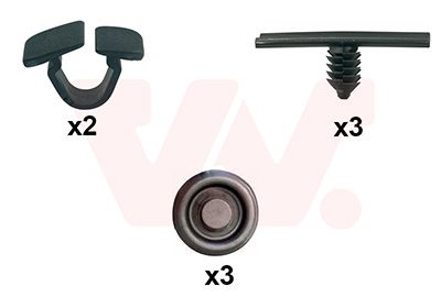VAN WEZEL 0374797 - Montagesatz, Motorhaube