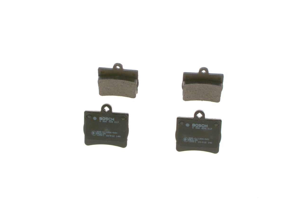 BOSCH 0 986 494 017 - Bremsbelagsatz, Scheibenbremse