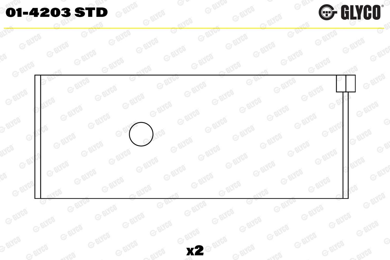 GLYCO 01-4203 STD - Pleuellagerschale