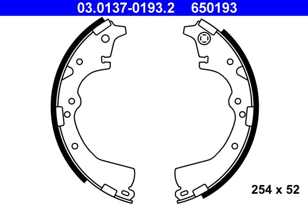 ATE 03.0137-0193.2 - Bremsbackensatz