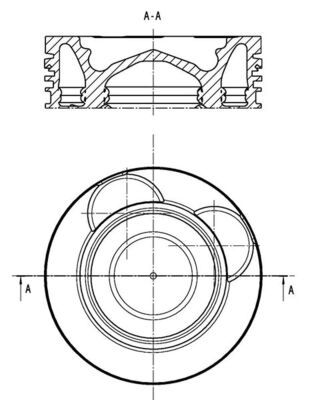 MAHLE 061 PI 00141 000 - Kolben