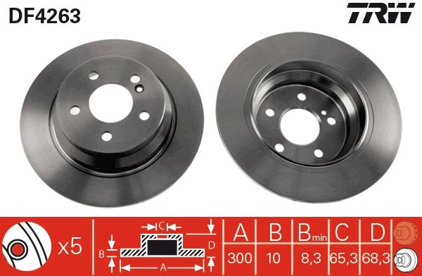 TRW DF4263 - Bremsscheibe