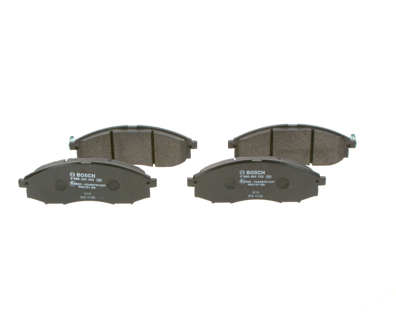 BOSCH 0 986 494 152 - Bremsbelagsatz, Scheibenbremse