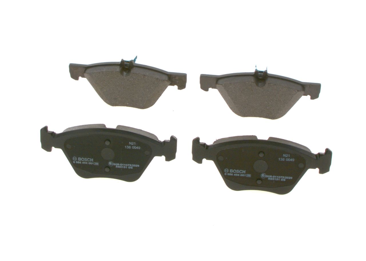 BOSCH 0 986 494 001 - Bremsbelagsatz, Scheibenbremse