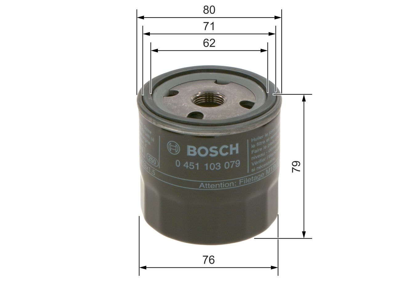 BOSCH 0 451 103 204 - Ölfilter