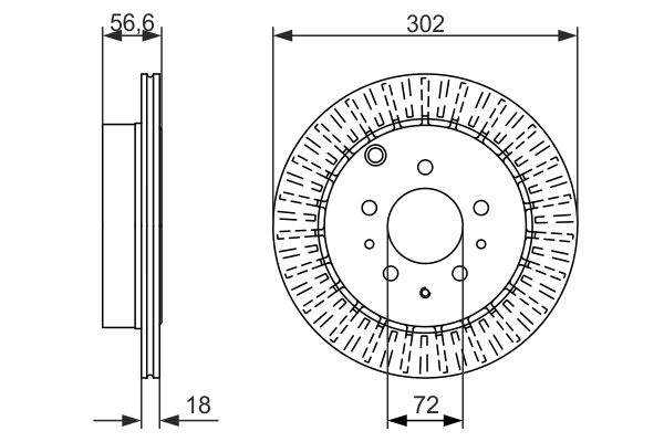 BOSCH 0 986 479 757 - Bremsscheibe