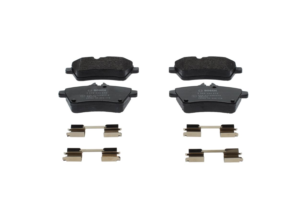 BOSCH 0 986 494 570 - Bremsbelagsatz, Scheibenbremse