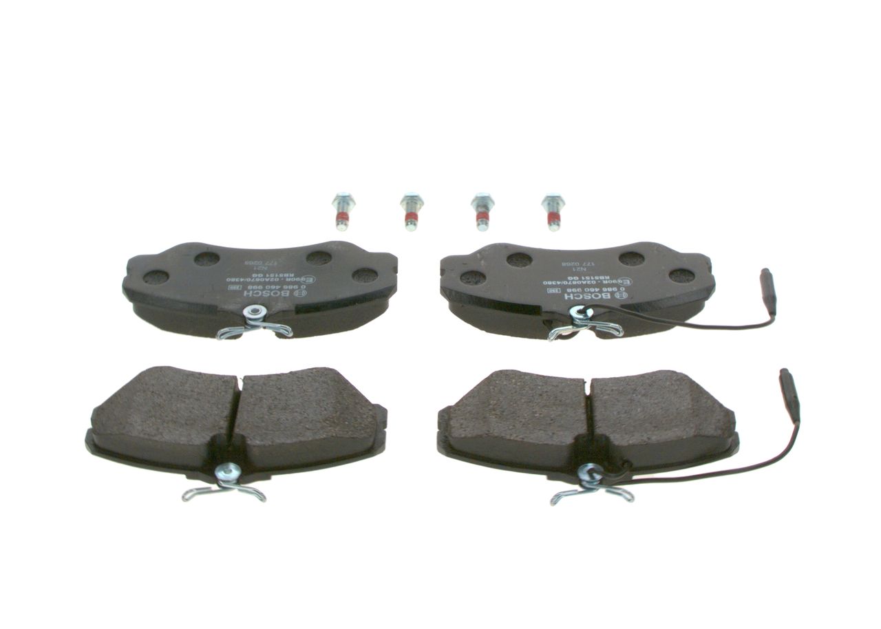 BOSCH 0 986 460 998 - Bremsbelagsatz, Scheibenbremse