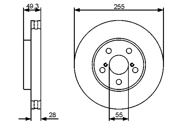 BOSCH 0 986 479 490 - Bremsscheibe