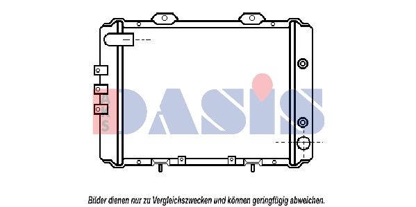 AKS DASIS 070061N - Kühler, Motorkühlung