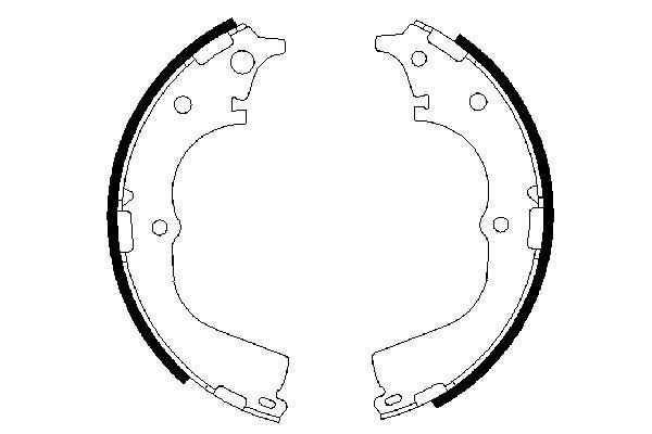 BOSCH 0 986 487 361 - Bremsbackensatz
