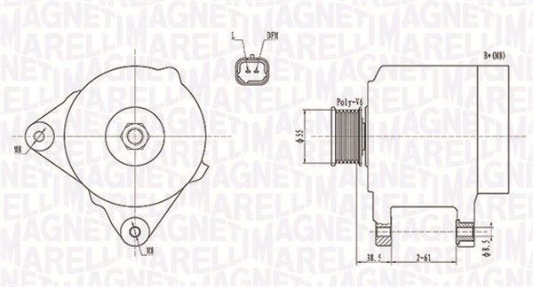 MAGNETI MARELLI 063732043010 - Generator