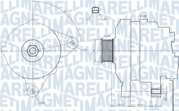 MAGNETI MARELLI 063731665010 - Generator