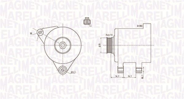 MAGNETI MARELLI 063731789010 - Generator