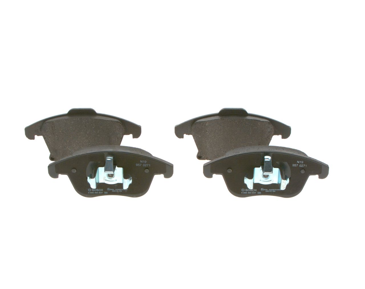 BOSCH 0 986 494 837 - Bremsbelagsatz, Scheibenbremse