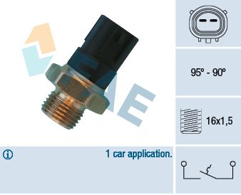 FAE 36490 - Temperaturschalter, Kühlerlüfter