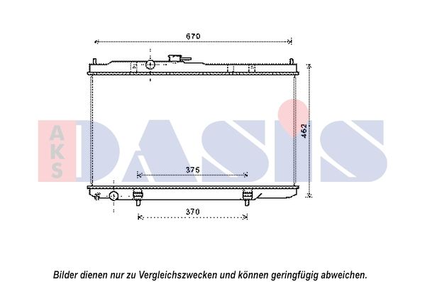 AKS DASIS 070133N - Kühler, Motorkühlung