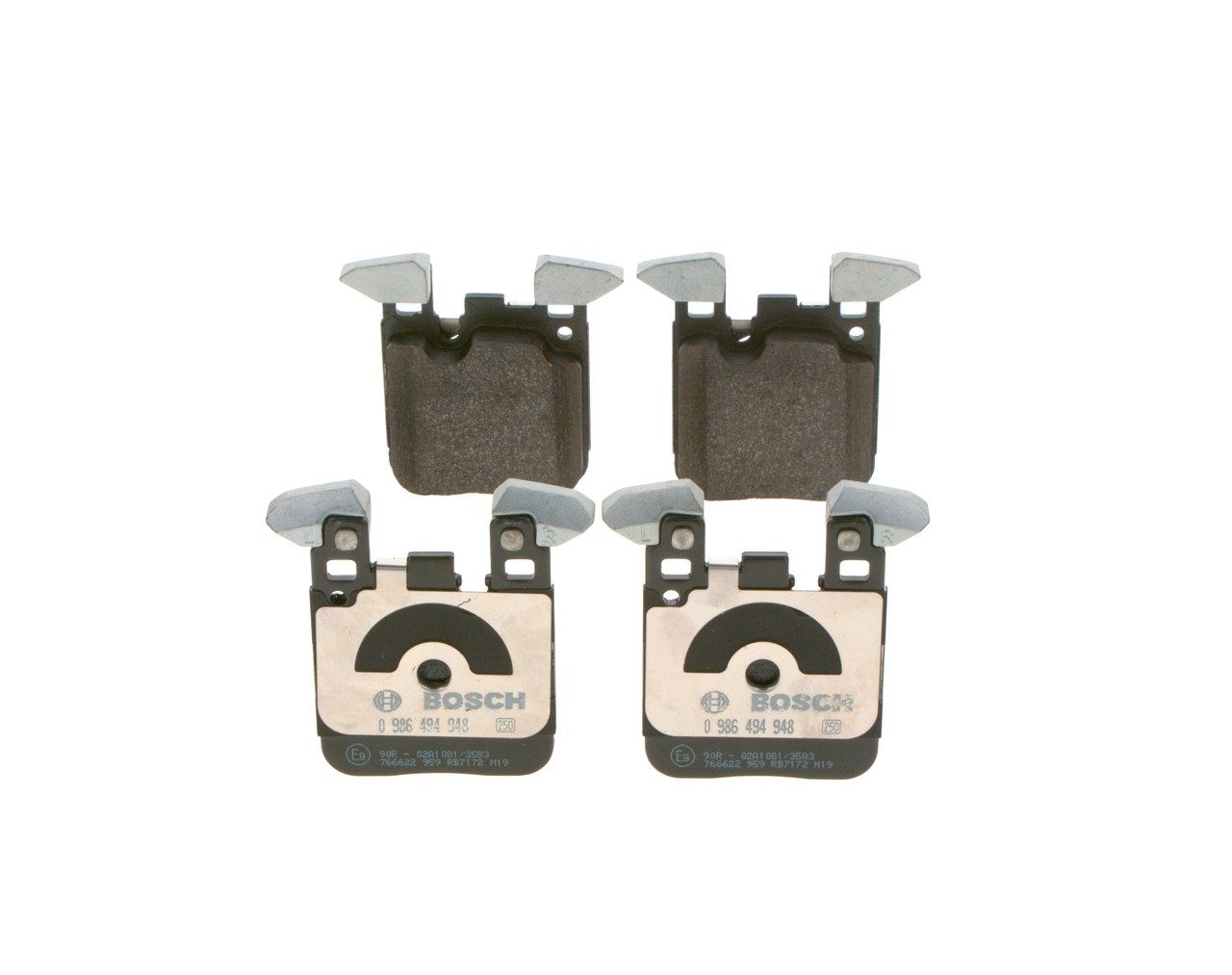 BOSCH 0 986 494 948 - Bremsbelagsatz, Scheibenbremse