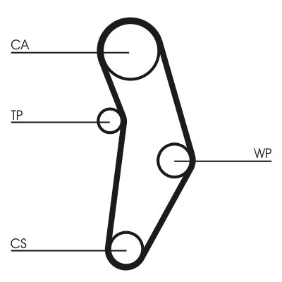 CONTINENTAL CTAM CT1049WP1 - Wasserpumpe + Zahnriemensatz