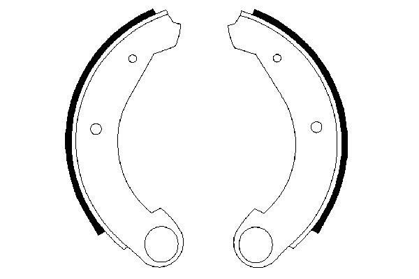 BOSCH 0 986 487 322 - Bremsbackensatz