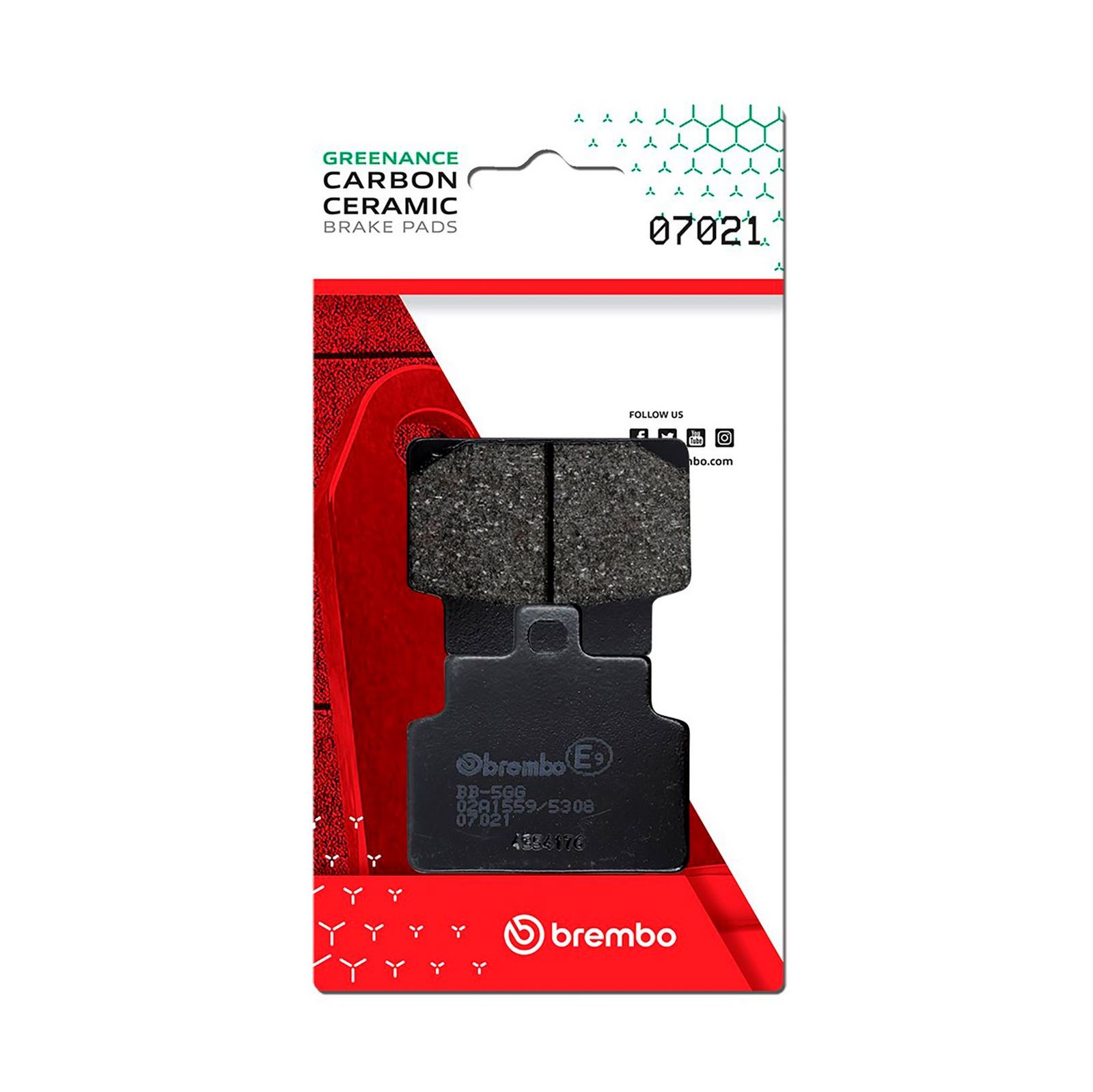 BREMBO 07021 - Bremsbelagsatz, Scheibenbremse