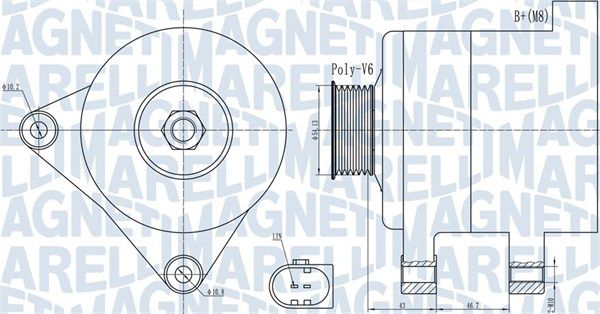 MAGNETI MARELLI 063732000010 - Generator
