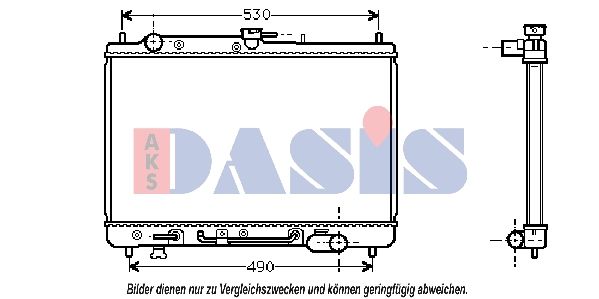 AKS DASIS 110690N - Kühler, Motorkühlung