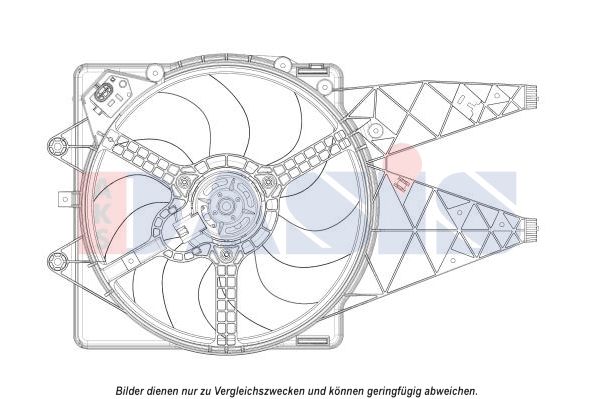AKS DASIS 088138N - Lüfter, Motorkühlung