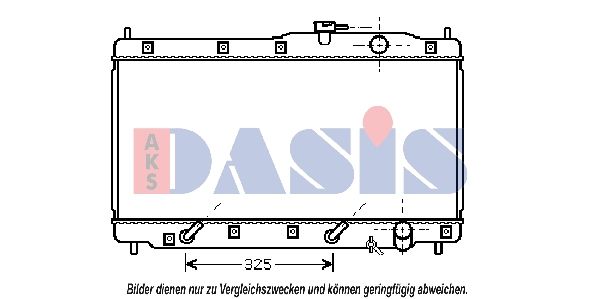 AKS DASIS 100033N - Kühler, Motorkühlung