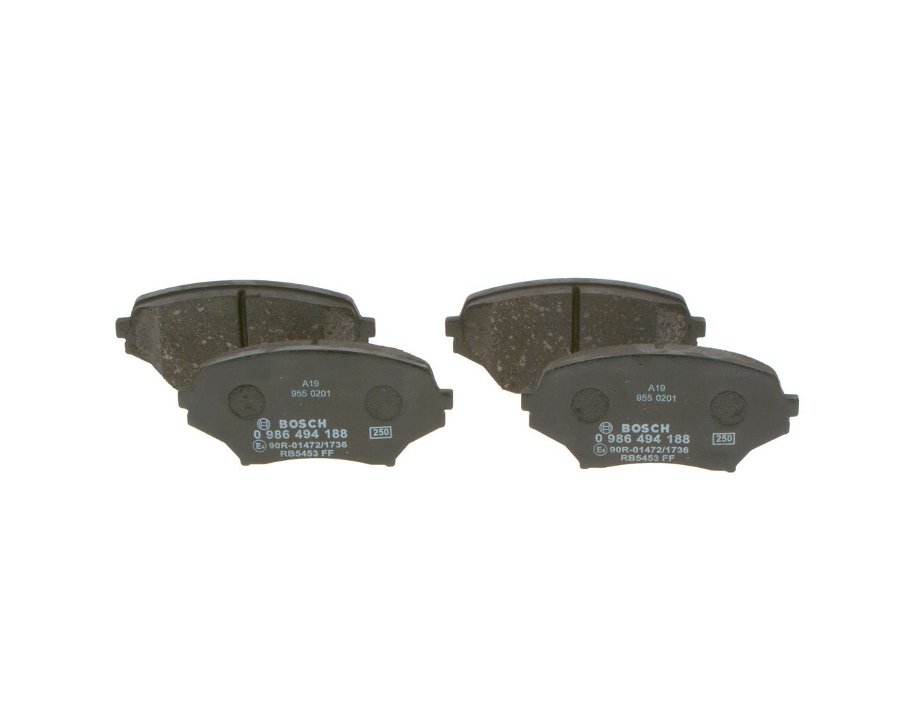BOSCH 0 986 494 188 - Bremsbelagsatz, Scheibenbremse