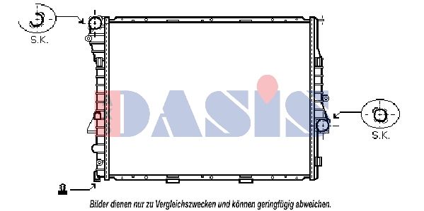 AKS DASIS 050041N - Kühler, Motorkühlung
