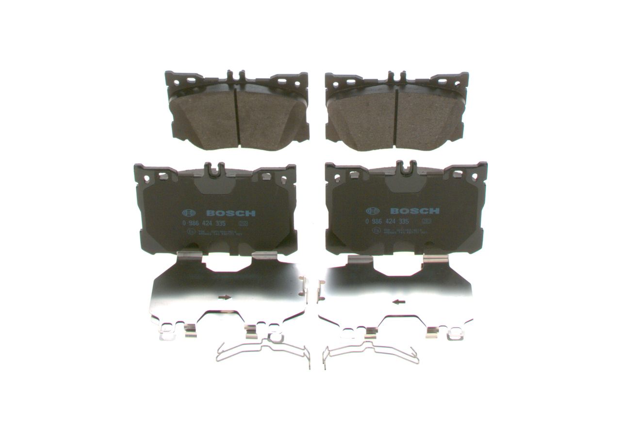 BOSCH 0 986 424 335 - Bremsbelagsatz, Scheibenbremse